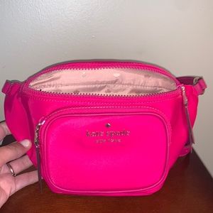 Kate Spade Fanny Pack Metallic Hot Pink Adjustable